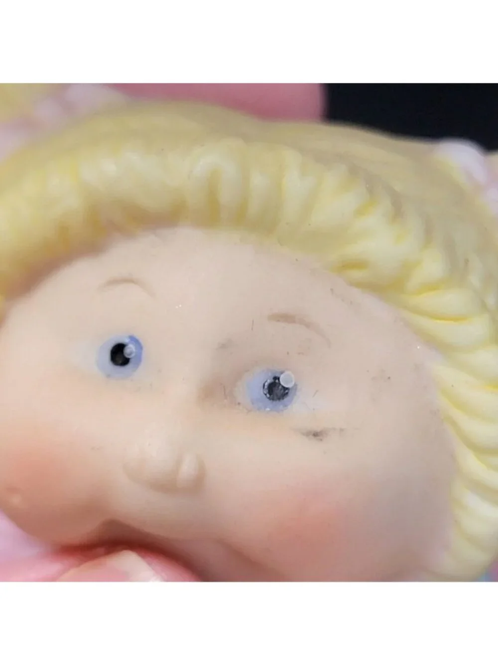 Cabbage Patch Kids Vintage Porcelain Figurines Set 1984 Baby Boy Blond Girl 80s